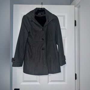 Kenneth Cole Reaction gray wool Pea Coat 6